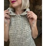 Bézs-arany buklé kisruha 