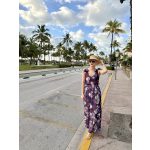 Purple flowers masnis top