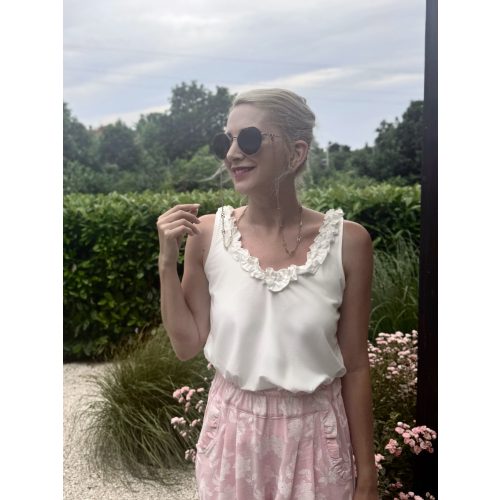 Ivory fodros top