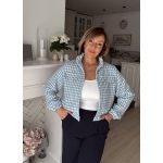 Blue-white csinos bomberkabát