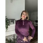 Purple bársony alkalmi felső 