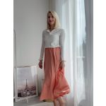 Peach szaténszoknya