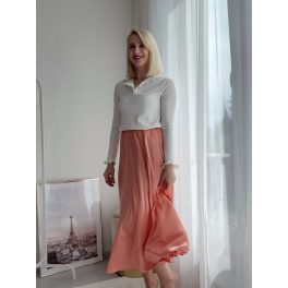 Peach szaténszoknya