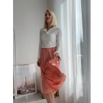 Peach szaténszoknya