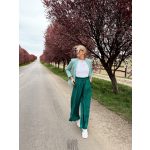 Emerald fodros palazzo nadrág