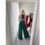 Emerald fodros palazzo nadrág