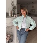 Mynth csinos jacquard bomberkabát