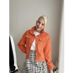 Orange csinos szövet bomberkabát 