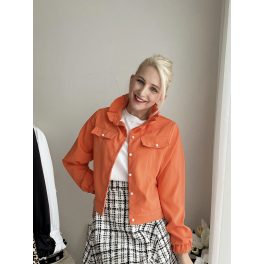 Orange csinos szövet bomberkabát 
