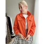 Orange csinos szövet bomberkabát 