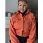 Orange csinos szövet bomberkabát 