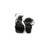 Levantina fekete bőr szandál 