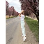 Mynth jacquard nadrág (gumis derék)