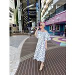 Dotty midi szoknya (fehér)