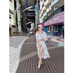 Dotty midi szoknya (fehér)