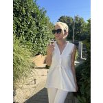 Jacqueline hímzett hosszított mellény