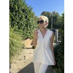 Jacqueline hímzett hosszított mellény