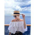 Cloudy fodros top (fehér)