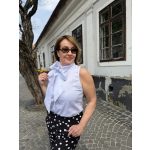 Flora masnis ujjatlan blúz