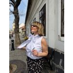 Flora masnis ujjatlan blúz