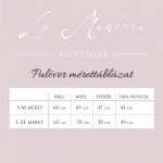 Luna bársony pulóver