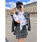 Chantal kockás bukléblézer //Párizs Kollekció//